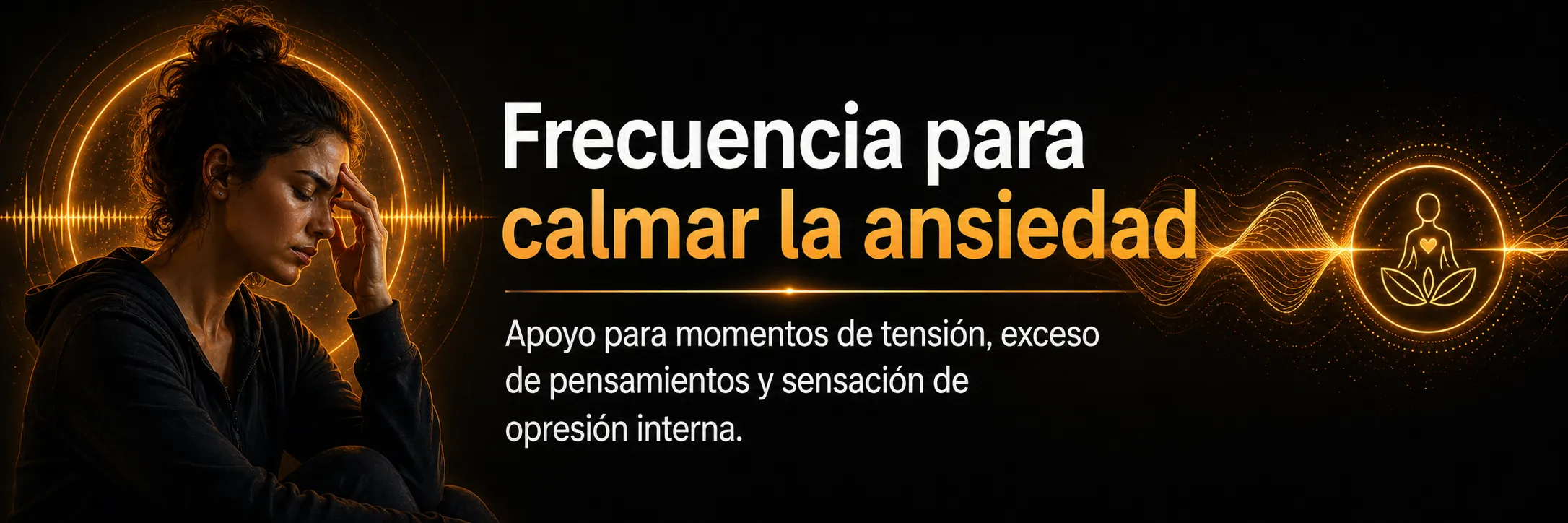 Franja visual de la frecuencia para calmar la ansiedad