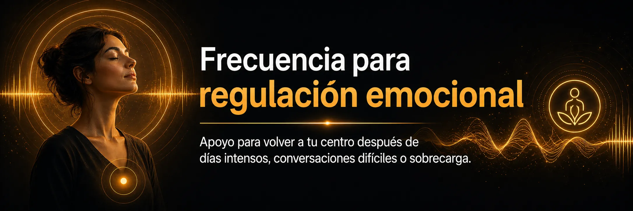 Franja visual de la frecuencia para regulación emocional